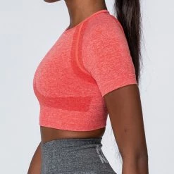 Muscle Nation Classic Seamless Tee - Poppy Marl