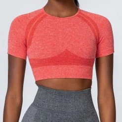 Muscle Nation Classic Seamless Tee - Poppy Marl