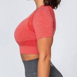 Muscle Nation Classic Seamless Tee - Poppy Marl