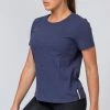 Muscle Nation Classic Womens Tee - Navy 2 Muscle Nation Classic Womens Tee - Navy