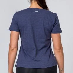 Muscle Nation Classic Womens Tee - Navy