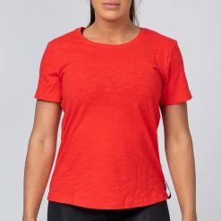 Muscle Nation Classic Womens Tee - Red 12 Muscle Nation Classic Womens Tee - Red