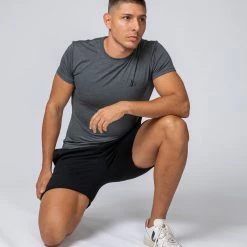 Muscle Nation ClimaFlex Tshirt - Charcoal Marl Mens