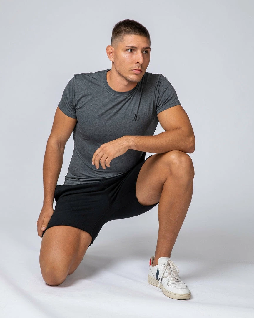 Muscle Nation ClimaFlex Tshirt - Charcoal Marl Mens 4 Muscle Nation ClimaFlex Tshirt - Charcoal Marl Mens