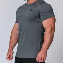 Muscle Nation ClimaFlex Tshirt - Charcoal Marl Mens 13 Muscle Nation ClimaFlex Tshirt - Charcoal Marl Mens