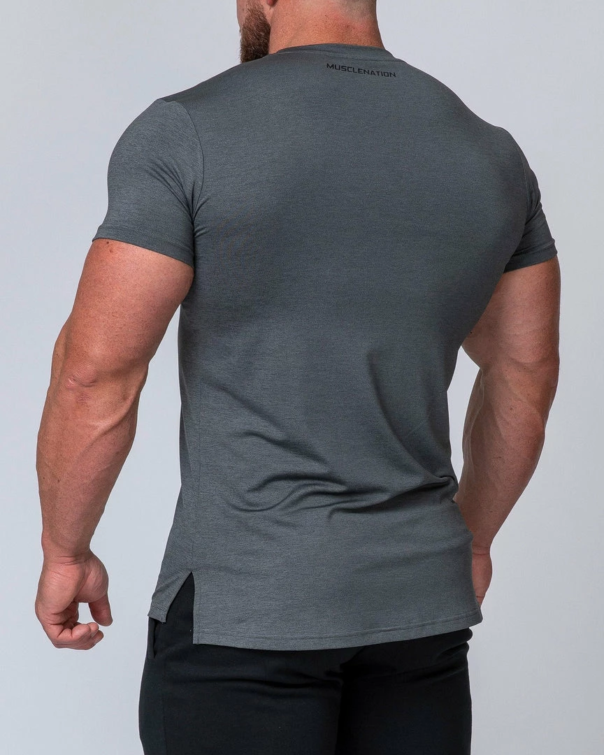 Muscle Nation ClimaFlex Tshirt - Charcoal Marl Mens 7 Muscle Nation ClimaFlex Tshirt - Charcoal Marl Mens