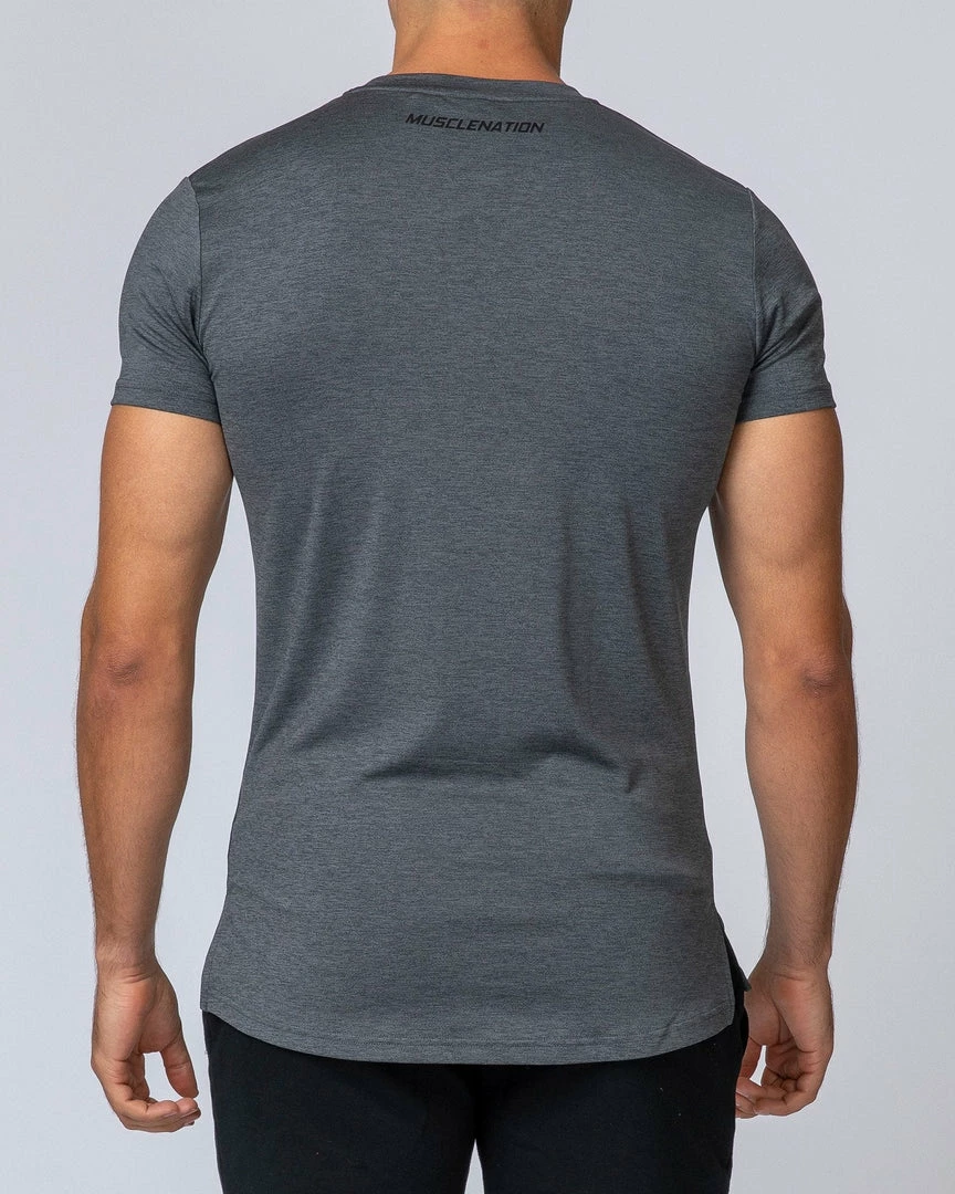 Muscle Nation ClimaFlex Tshirt - Charcoal Marl Mens 9 Muscle Nation ClimaFlex Tshirt - Charcoal Marl Mens