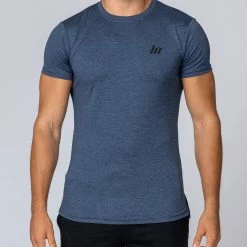 Muscle Nation ClimaFlex Tshirt - Navy Marl Mens