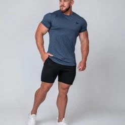 Muscle Nation ClimaFlex Tshirt - Navy Marl Mens