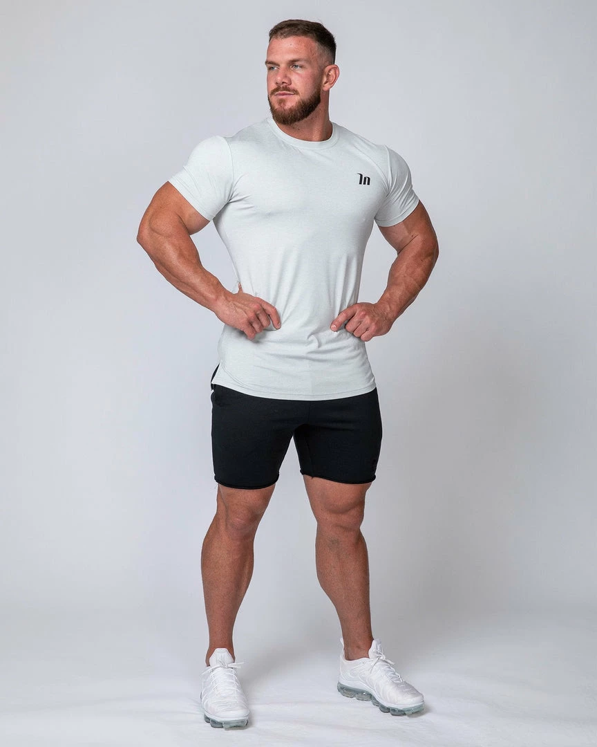 Muscle Nation ClimaFlex Tshirt - White Marl Mens 4 Muscle Nation ClimaFlex Tshirt - White Marl Mens