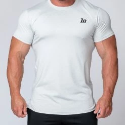 Muscle Nation ClimaFlex Tshirt - White Marl Mens 13 Muscle Nation ClimaFlex Tshirt - White Marl Mens