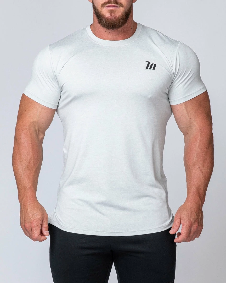 Muscle Nation ClimaFlex Tshirt - White Marl Mens 5 Muscle Nation ClimaFlex Tshirt - White Marl Mens
