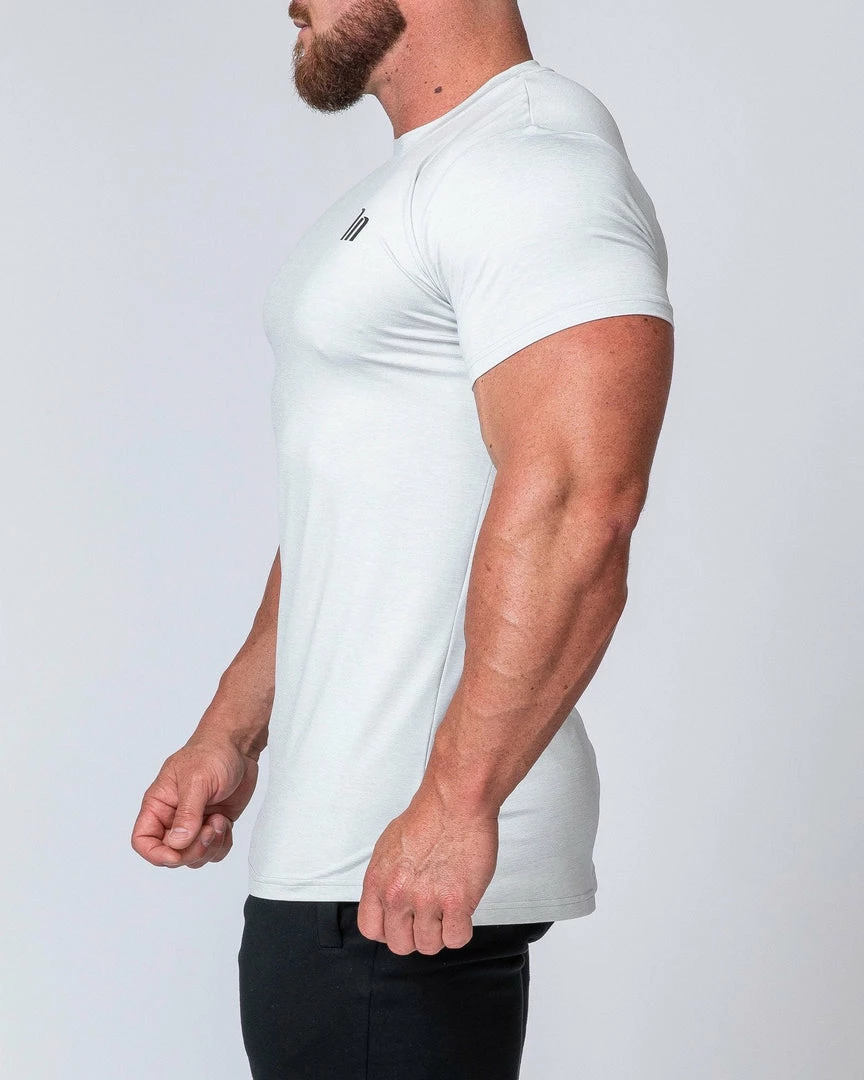 Muscle Nation ClimaFlex Tshirt - White Marl Mens 7 Muscle Nation ClimaFlex Tshirt - White Marl Mens