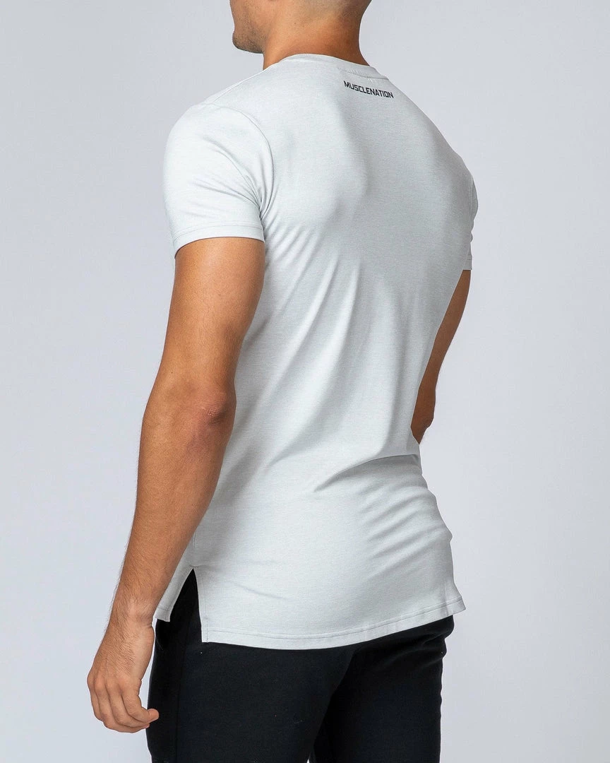 Muscle Nation ClimaFlex Tshirt - White Marl Mens 8 Muscle Nation ClimaFlex Tshirt - White Marl Mens
