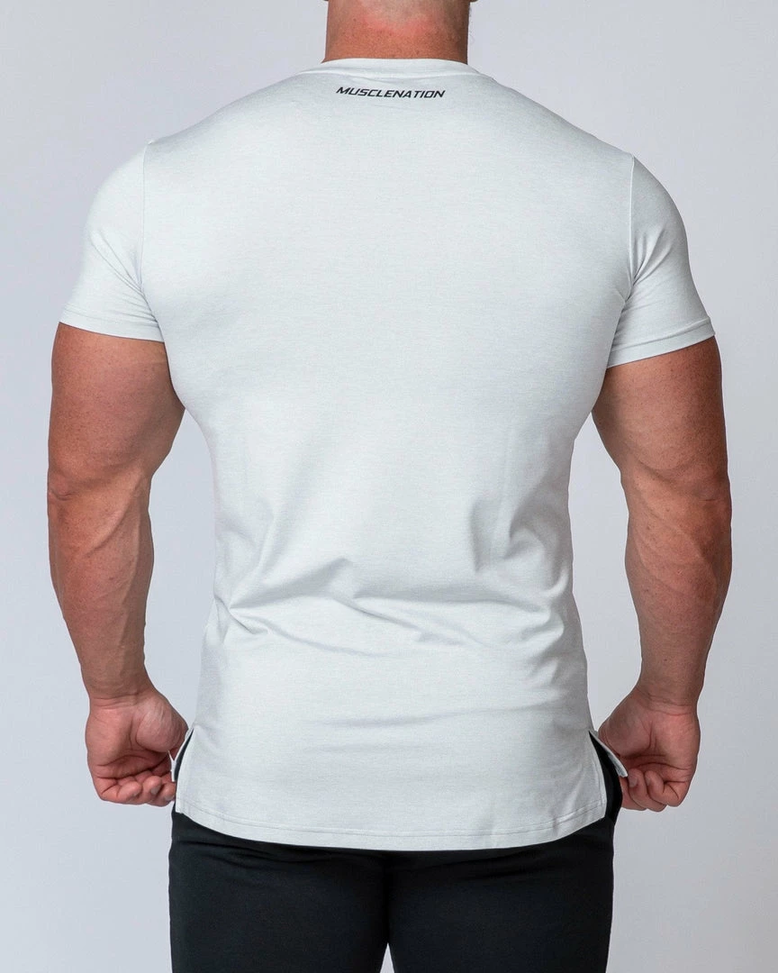 Muscle Nation ClimaFlex Tshirt - White Marl Mens 9 Muscle Nation ClimaFlex Tshirt - White Marl Mens