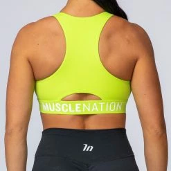 Muscle Nation Comfort Bra - Acid Lime