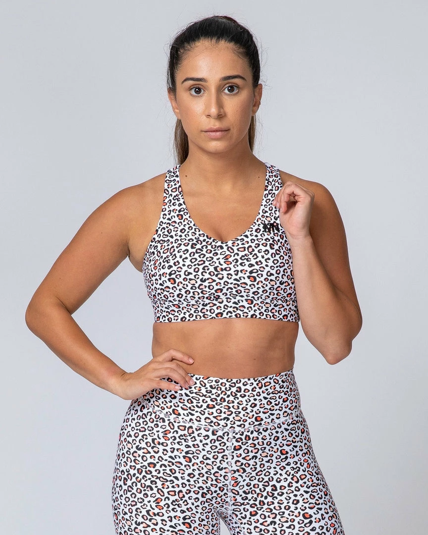 Muscle Nation Comfort Bra - Micro Leopard Womens 3 Muscle Nation Comfort Bra - Micro Leopard Womens