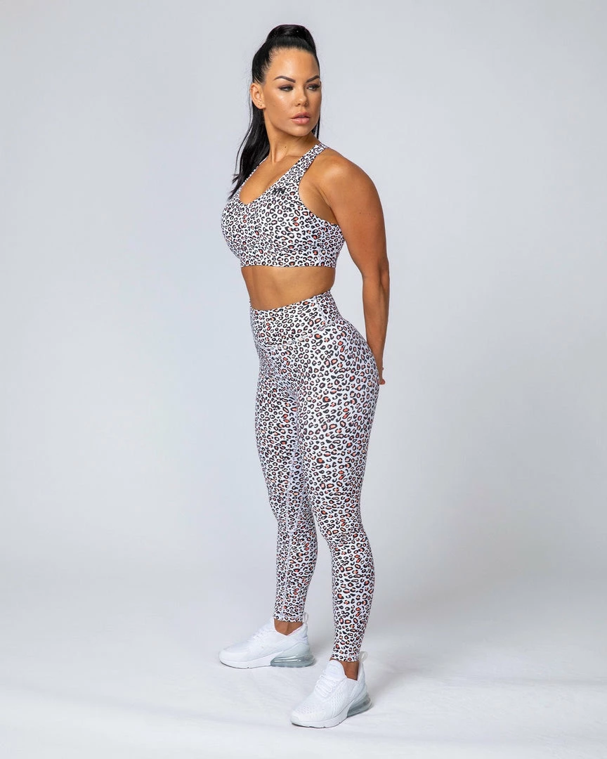 Muscle Nation Comfort Bra - Micro Leopard Womens 4 Muscle Nation Comfort Bra - Micro Leopard Womens