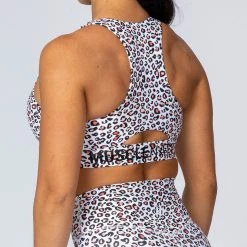 Muscle Nation Comfort Bra - Micro Leopard Womens 15 Muscle Nation Comfort Bra - Micro Leopard Womens