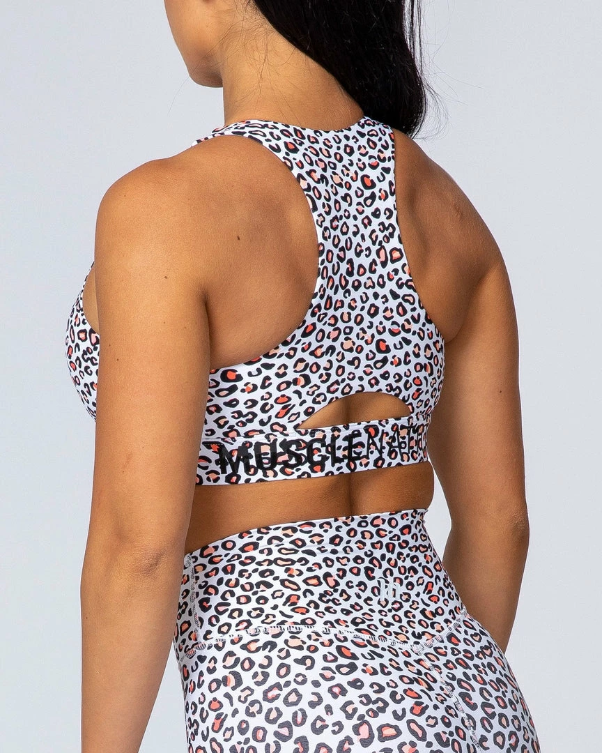 Muscle Nation Comfort Bra - Micro Leopard Womens 8 Muscle Nation Comfort Bra - Micro Leopard Womens