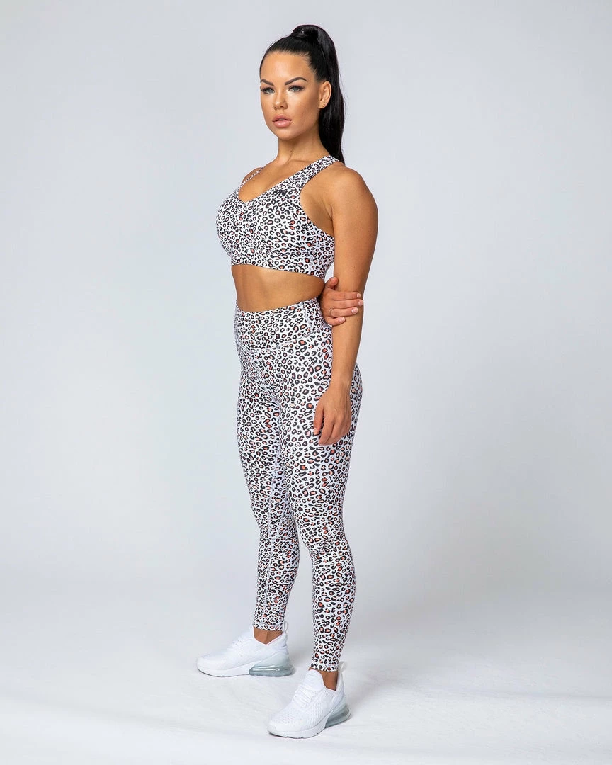 Muscle Nation Comfort Bra - Micro Leopard Womens 10 Muscle Nation Comfort Bra - Micro Leopard Womens