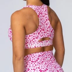 Muscle Nation Comfort Bra - Pink Leopard
