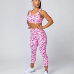 Muscle Nation Comfort Bra - Pink Leopard