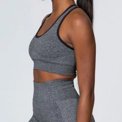 Muscle Nation Comfort Seamless Bra - Charcoal Marl