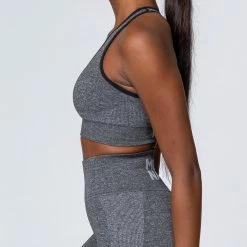 Muscle Nation Comfort Seamless Bra - Charcoal Marl