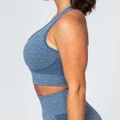 Muscle Nation Comfort Seamless Bra - Navy Marl