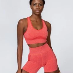 Muscle Nation Womens Comfort Seamless Bra - Poppy Marl