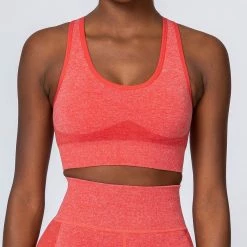 Muscle Nation Womens Comfort Seamless Bra - Poppy Marl