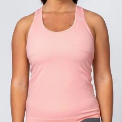 Muscle Nation Womens Comfort Seamless Tank - Ballet Pink Marl