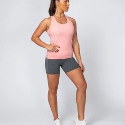 Muscle Nation Womens Comfort Seamless Tank - Ballet Pink Marl