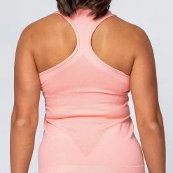 Muscle Nation Womens Comfort Seamless Tank - Ballet Pink Marl