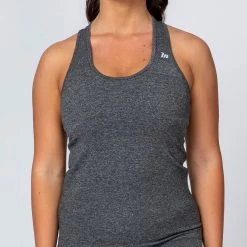 Muscle Nation Comfort Seamless Tank - Charcoal Marl Womens