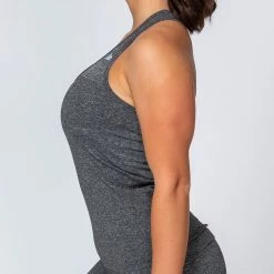 Muscle Nation Comfort Seamless Tank - Charcoal Marl Womens