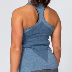 Muscle Nation Comfort Seamless Tank - Navy Marl