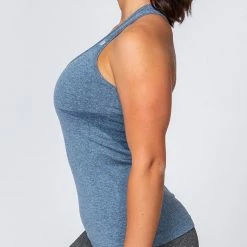 Muscle Nation Comfort Seamless Tank - Navy Marl