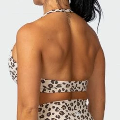 Muscle Nation Womens Coastal Bralette - Cheetah Print