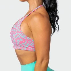 Muscle Nation Coastal Bralette - Cotton Candy Cheetah Print 13 Muscle Nation Coastal Bralette - Cotton Candy Cheetah Print