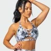 Muscle Nation Coastal Bralette - Grey Black Tie Dye Print 2 Muscle Nation Coastal Bralette - Grey Black Tie Dye Print