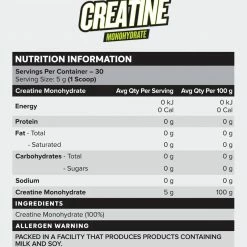 Muscle Nation CREATINE MONOHYDRATE - Unflavoured - 30 Serves 30% EOFY SALE