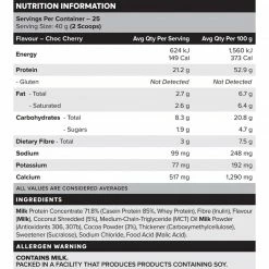 Muscle Nation CUSTARD Casein Protein - Choc Cherry - 25 Serves 30% EOFY SALE