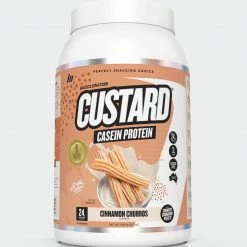 Muscle Nation CUSTARD Casein Protein - Cinnamon Churros - 25 Serves 30% EOFY SALE