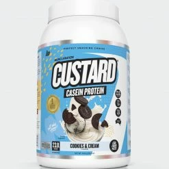 Muscle Nation CUSTARD Casein Protein - Cookies & Cream - 25 Serves