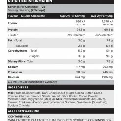 Muscle Nation 30% EOFY SALE CUSTARD Casein Protein - Double Chocolate - 25 Serves