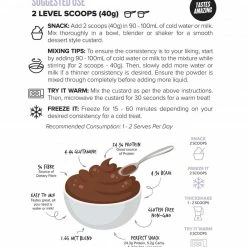 Muscle Nation 30% EOFY SALE CUSTARD Casein Protein - Double Chocolate - 25 Serves