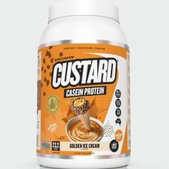 Muscle Nation 30% EOFY SALE CUSTARD Casein Protein - Golden Ice Cream - 25 Serves