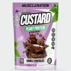 Muscle Nation CUSTARD Plant Protein - Double Chocolate - 11 Serves 30% EOFY SALE